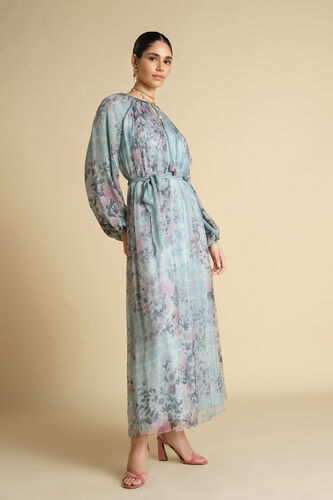 Altan Printed Kaftan - Powder Blue, Powder Blue, image 3